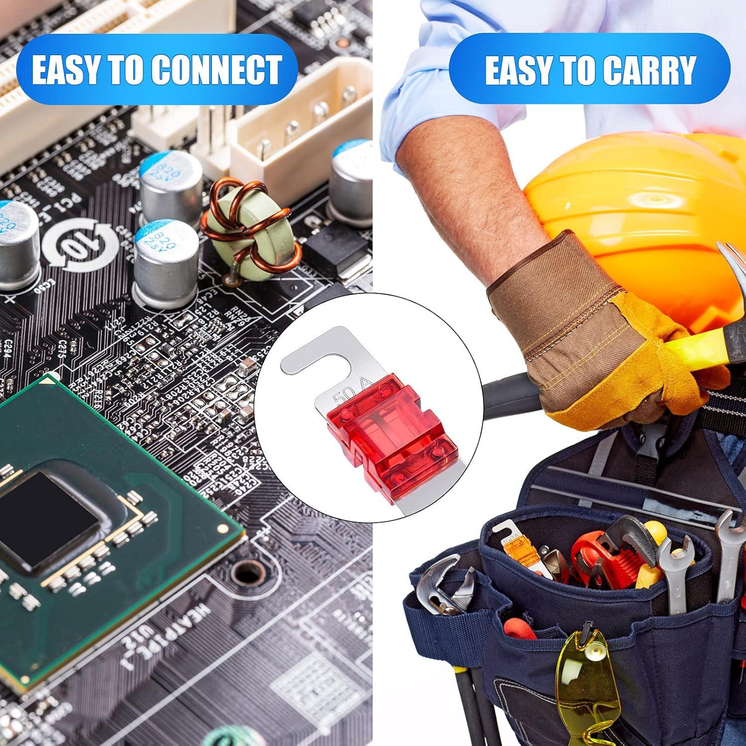 Kit de 18 Fusibles Mini ANL Frienda 20A a 150A para Auto