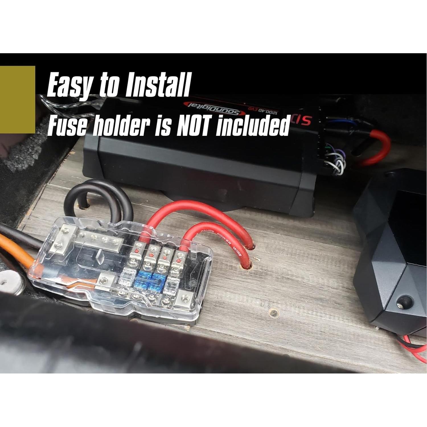 Fusibles Mini ANL CrocSee 18 Piezas 20A-150A para Audio