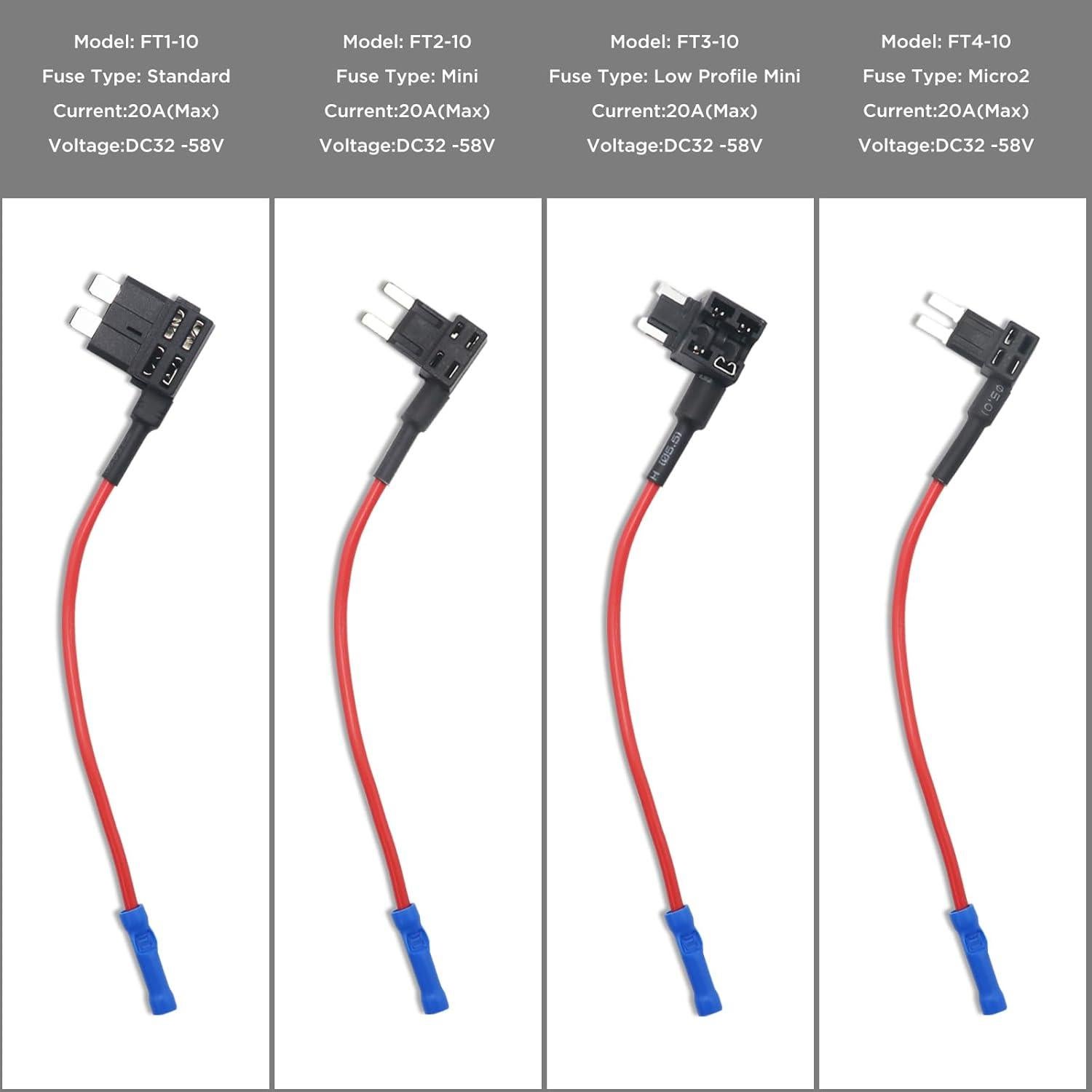 Adaptador de Fusible Tap Recoil FT1-10 para Coche 12V ATO ATC
