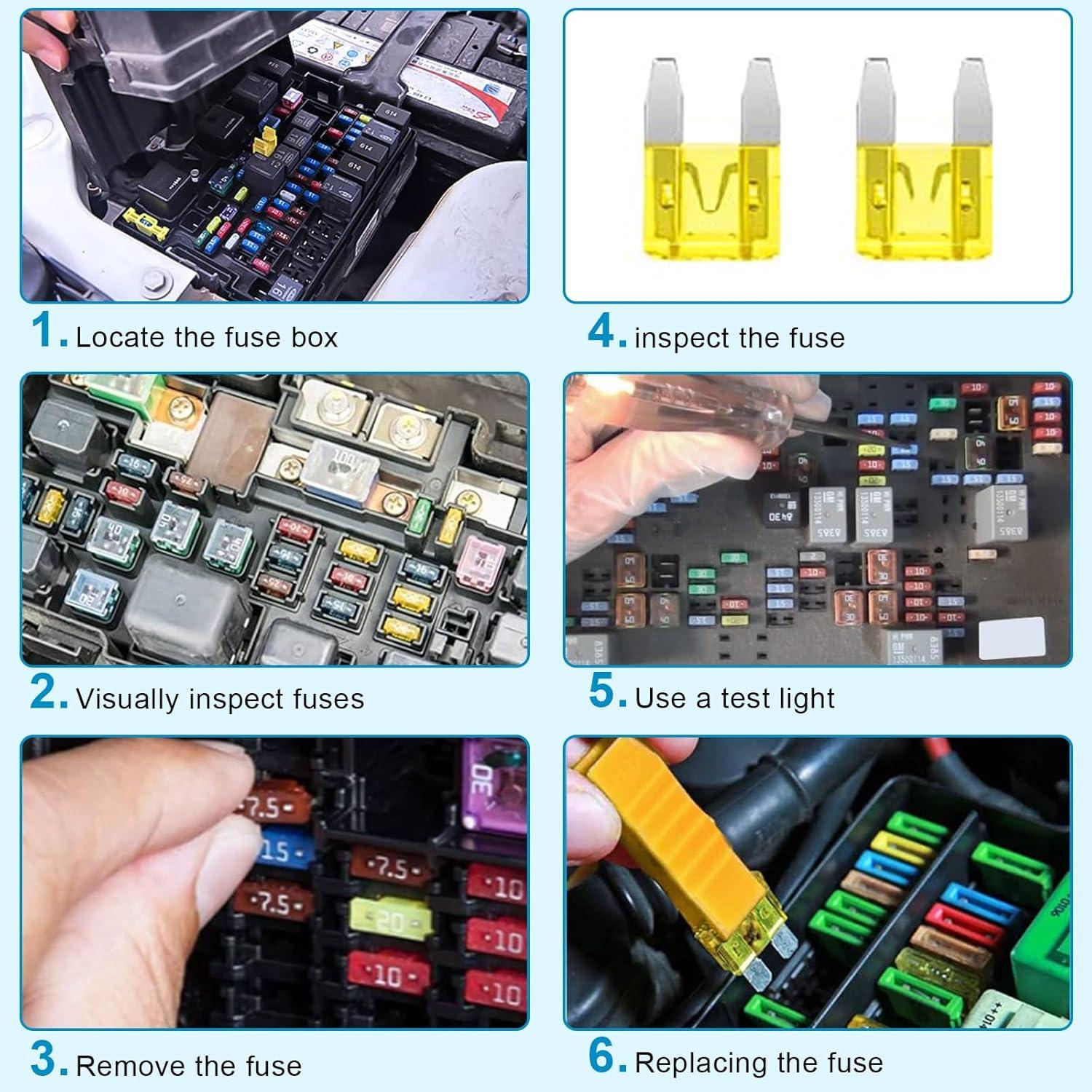 Kit de Fusibles para Automóviles 408 Piezas Easily Estándar Mini Micro2