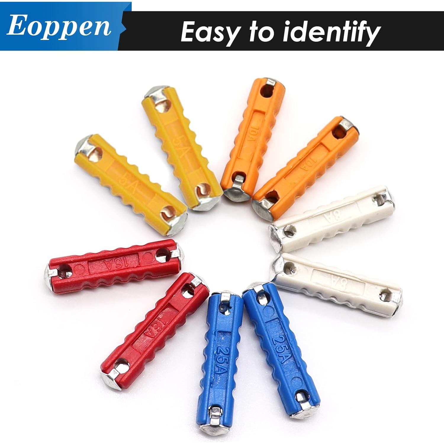 Kit de Fusibles Torpedo Eoppen 200 Piezas 5A a 25A para Autos