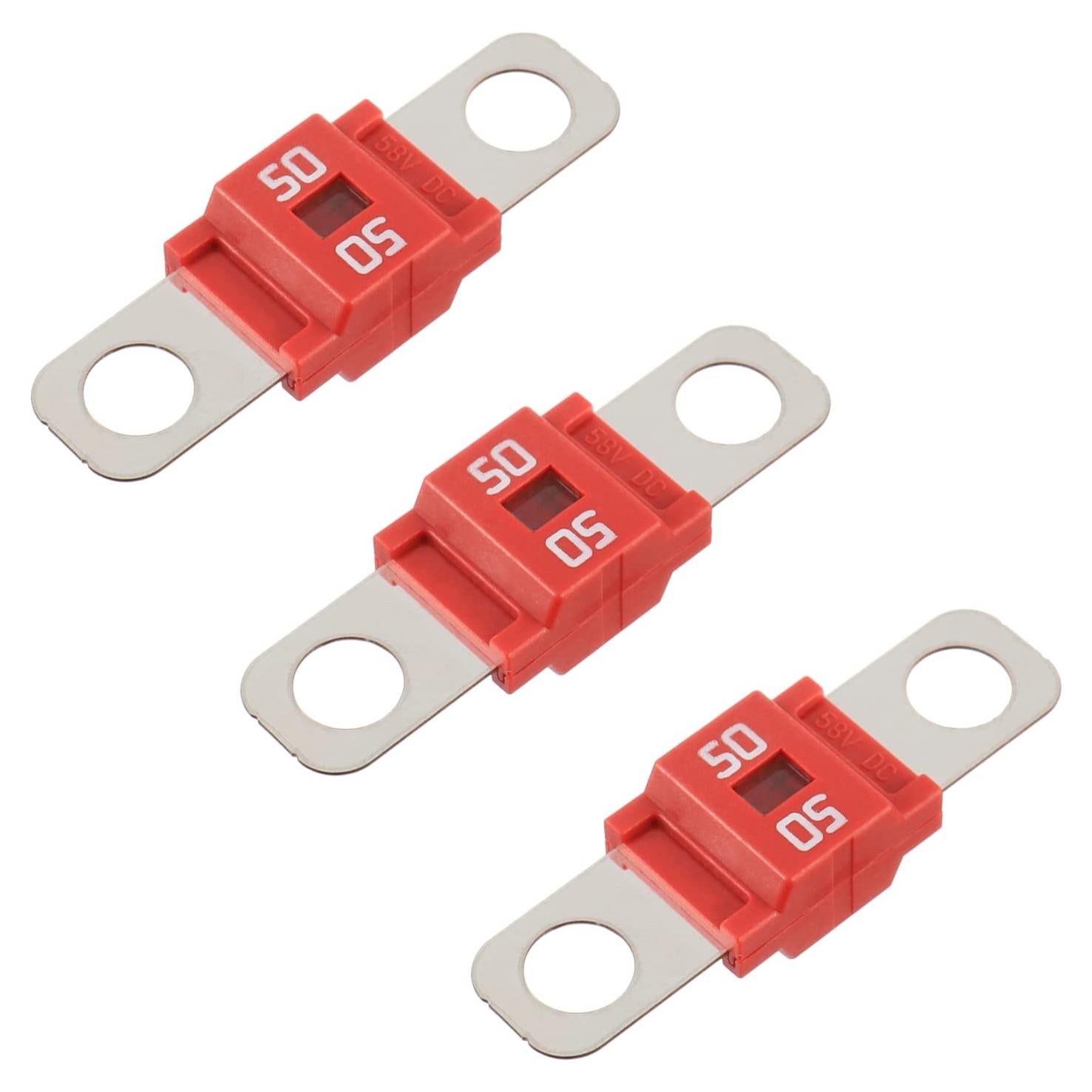 Fusible Midi BOJACK 50A - Paquete de 3 para Vehículos