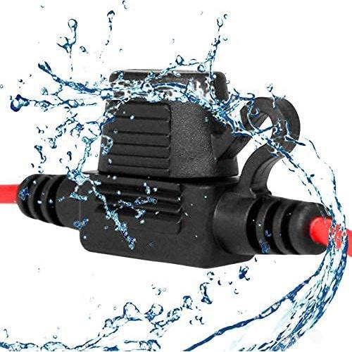 Soporte de Fusible en Línea Impermeable VANTRONIK 16 AWG 10 Piezas