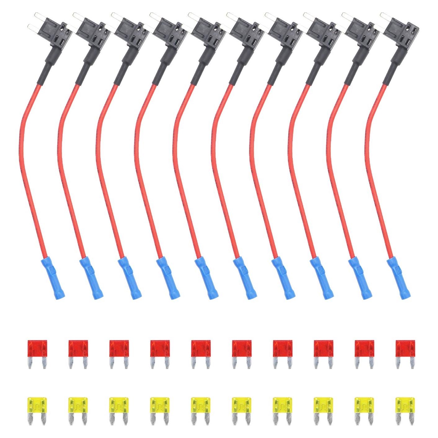 Adaptador de Fusible Tap Recoil FT2-10 12V Mini ATS 10pcs