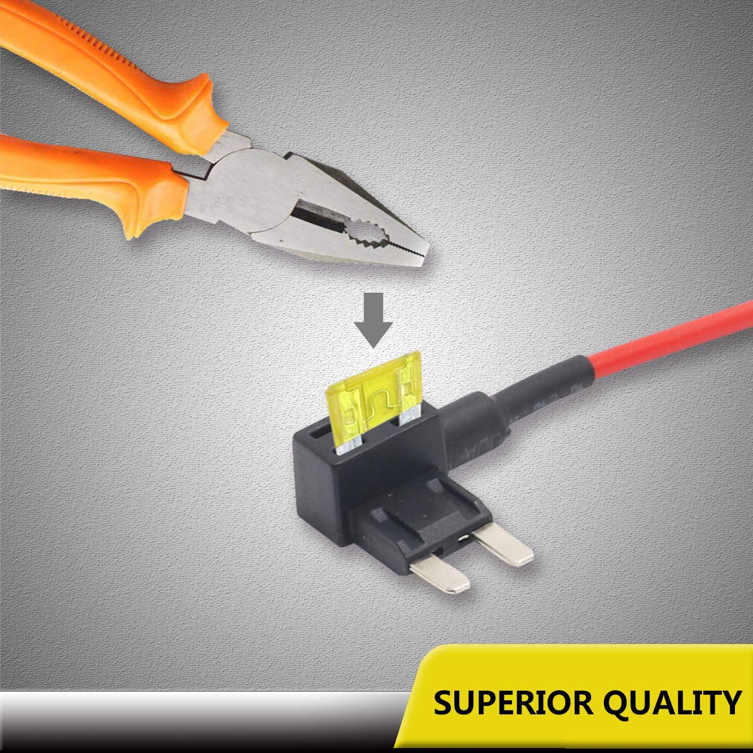 Adaptador de Fusible Tap Recoil FT2-10 12V Mini ATS 10pcs