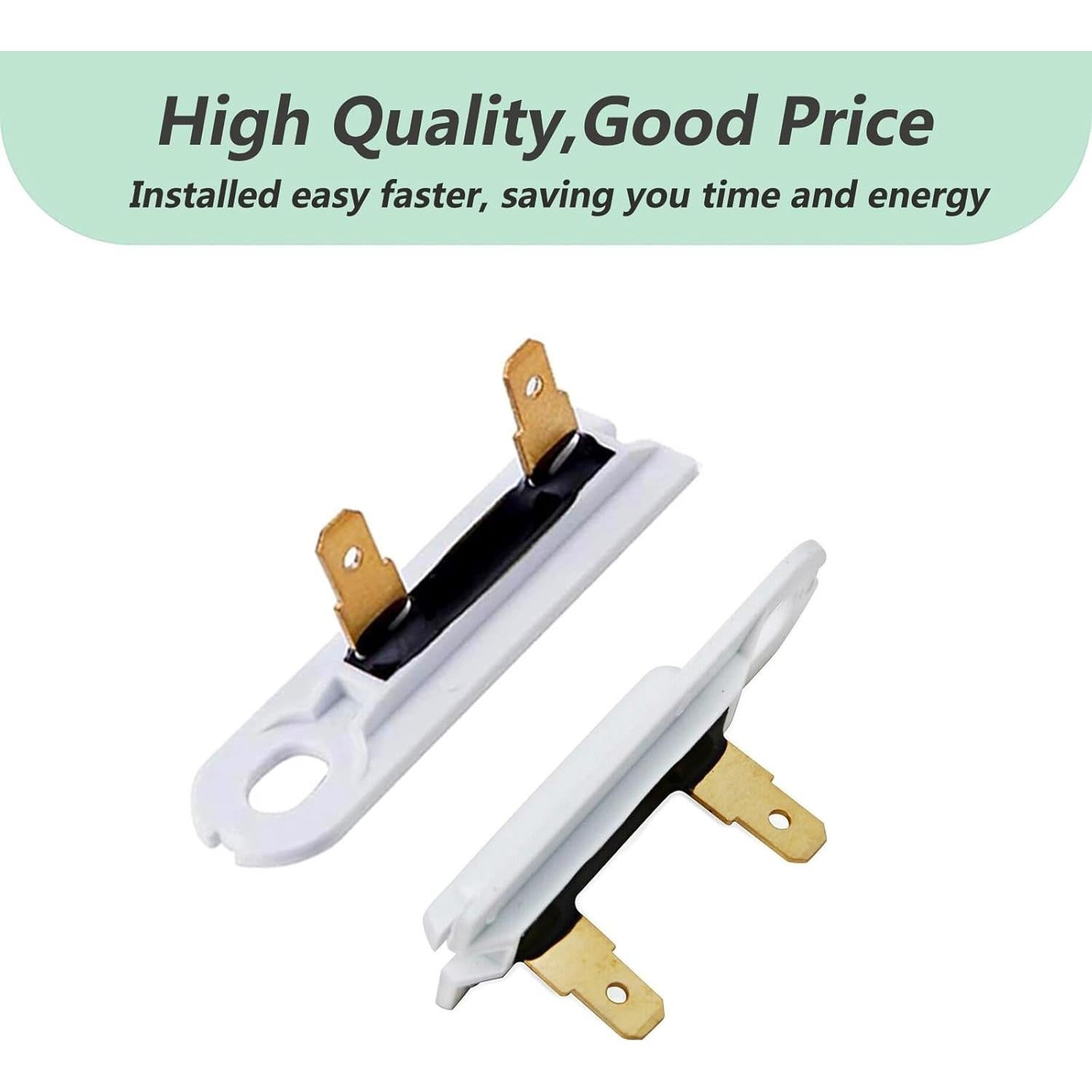 3392519 Dryer Thermal Fuse(2 Pack),Replacement Part for Whirl-pool & KM Dryers,Replaces Part # WP3392519 AP6008325 3388651 694511,Easy to Replace