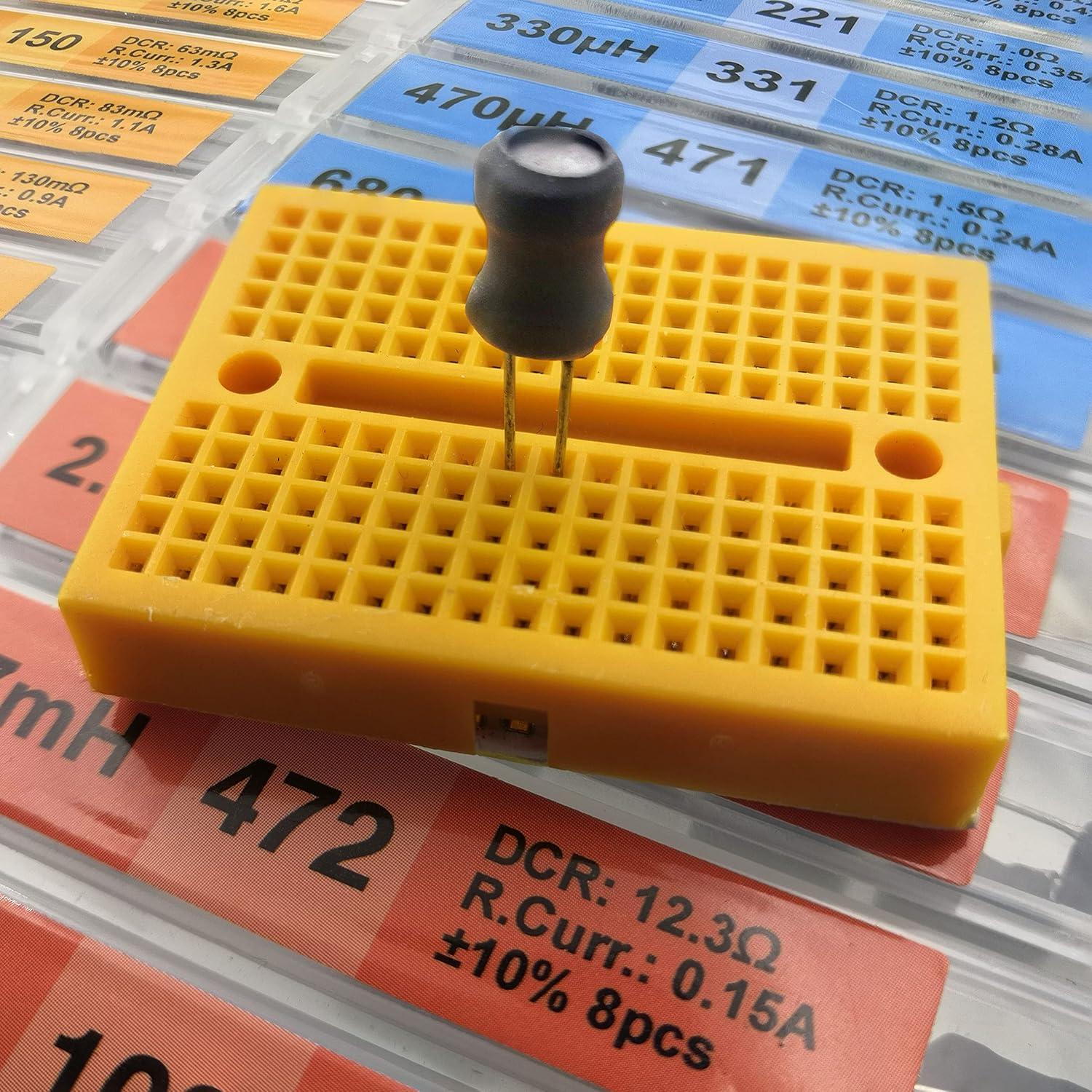 Kit de Inductores 20 Valores 160 Pcs 1uH a 10mH 1A Manufacturing