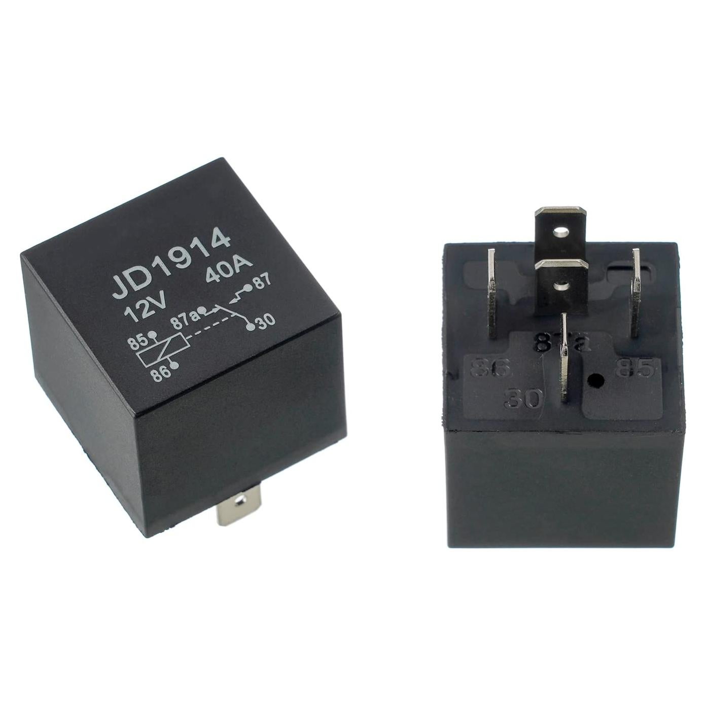 Relé Automotriz EPLZON JD1914 12V 40A 5 Pines - Paquete de 2