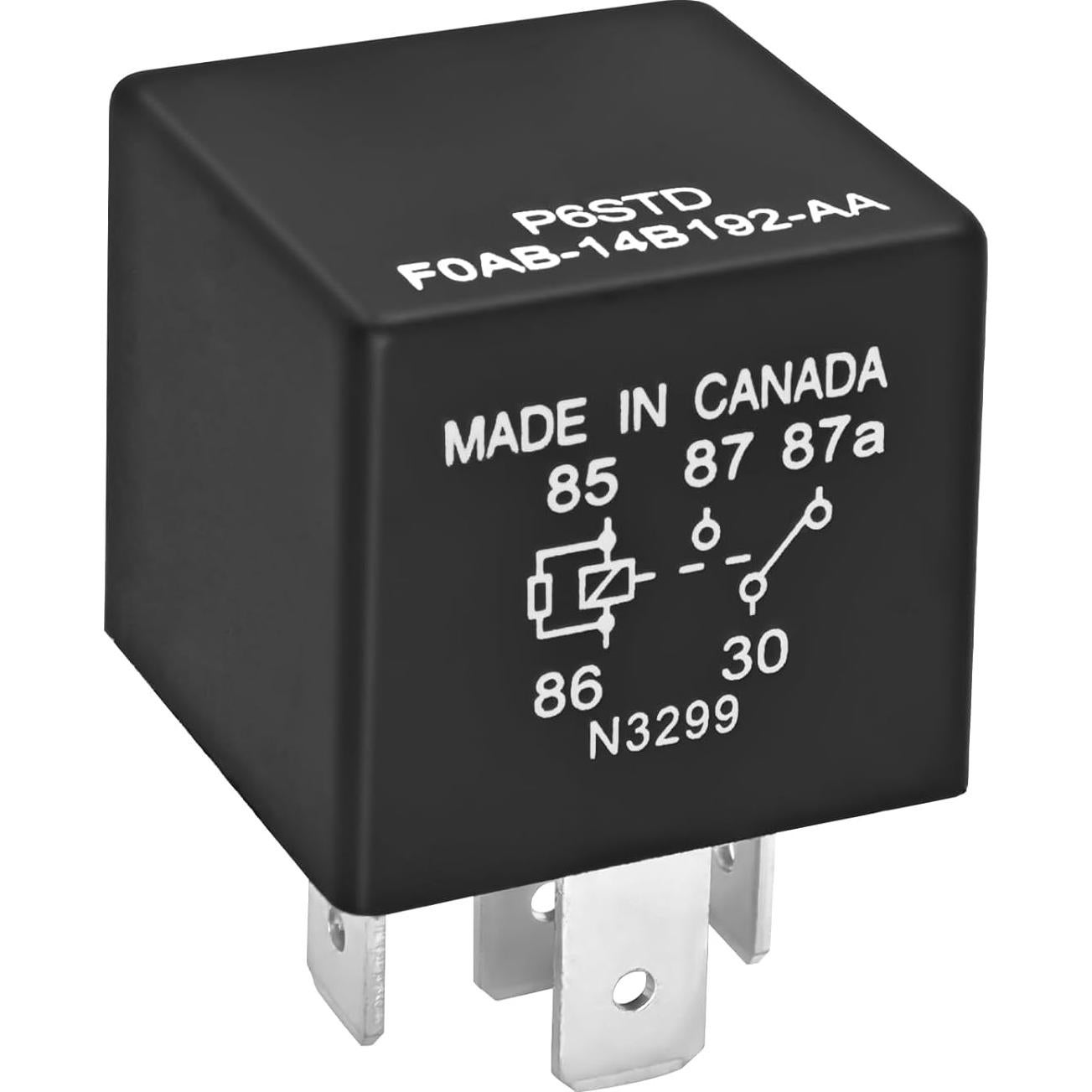 Relé Automotriz Casalytics 40A 12VDC 5 Pines para Ford - Paquete de 4