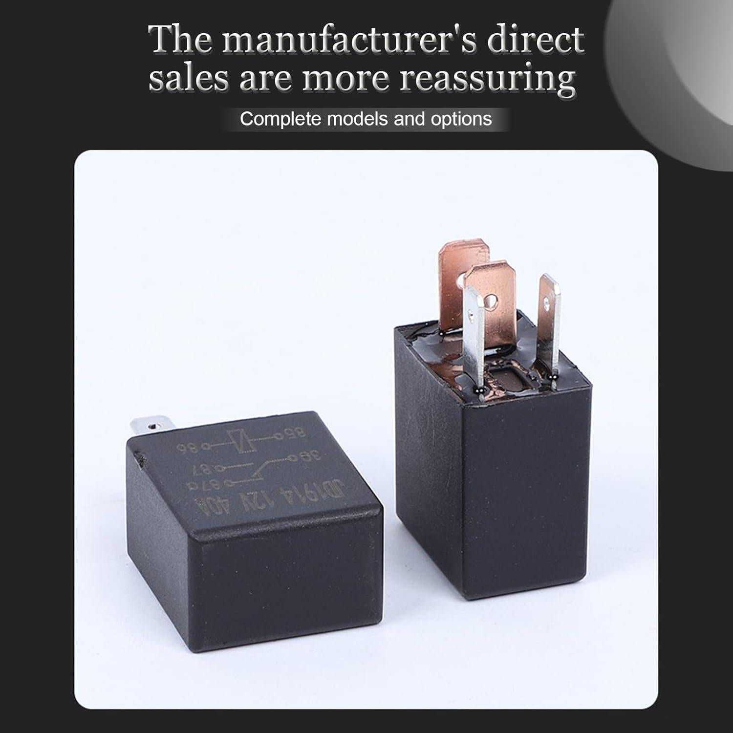 Relé Automotriz Jeseny 2 Pack 12V 30A Impermeable