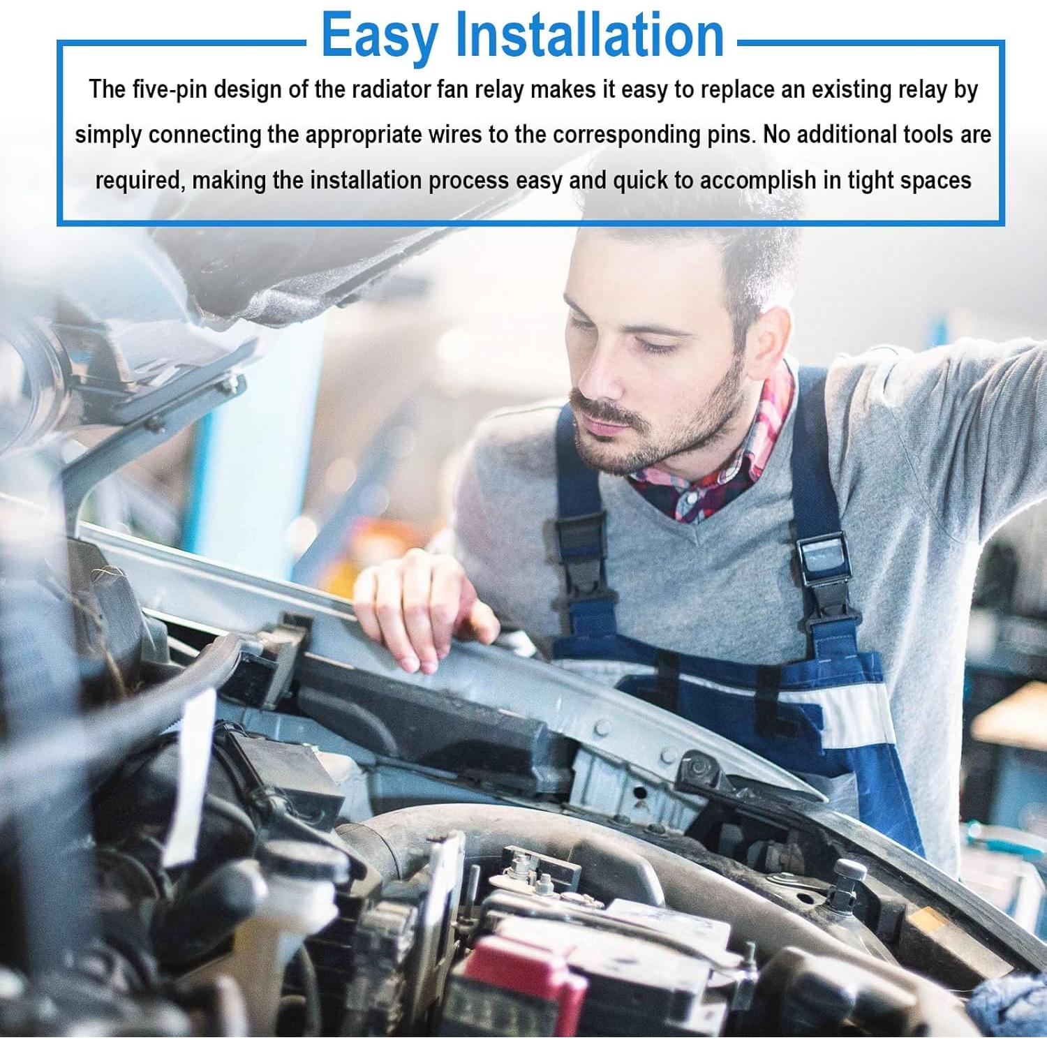 4 Relés Impermeables 40A 12V Ecocstm para Automóviles