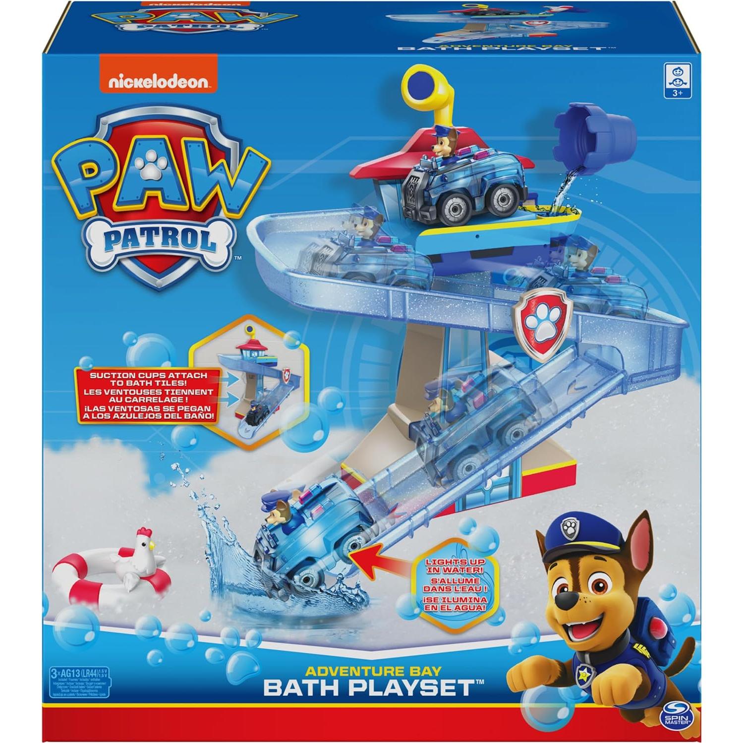 Juego de baño PAW Patrol Chase iluminado para niños