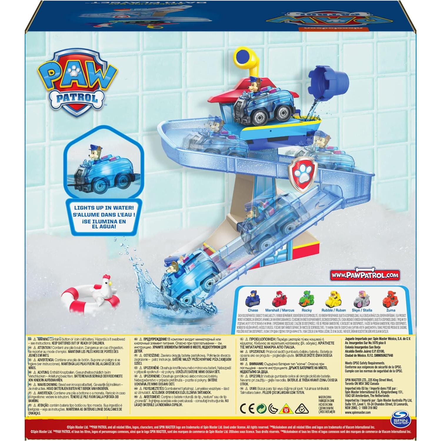 Juego de baño PAW Patrol Chase iluminado para niños