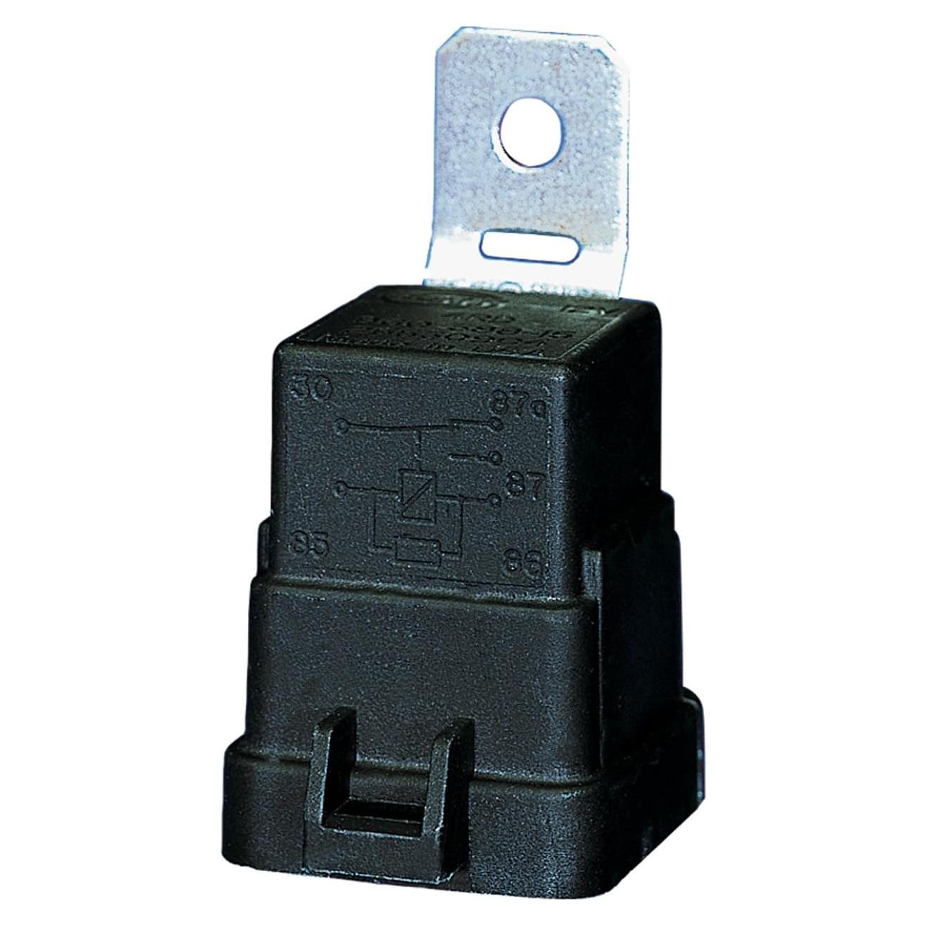 Relé Mini ISO 12V 5 Pines HELLA Impermeable 40A