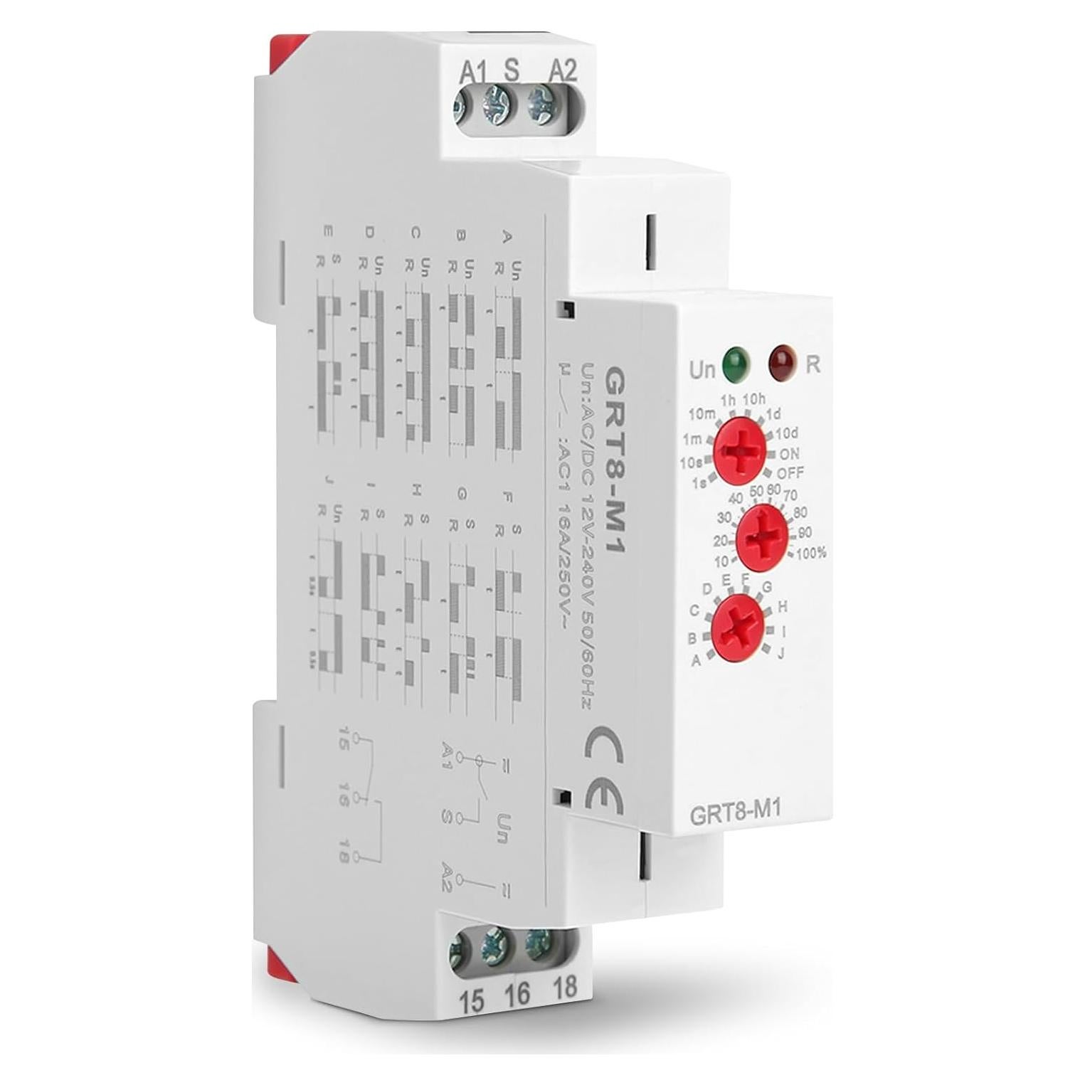 Relé de Tiempo de Retraso Yosoo GRT8-M1 12V-240V Multifuncional