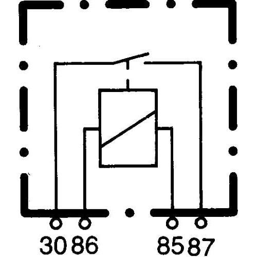Relé Automotriz HELLA 12V 30A SPST Micro Plug