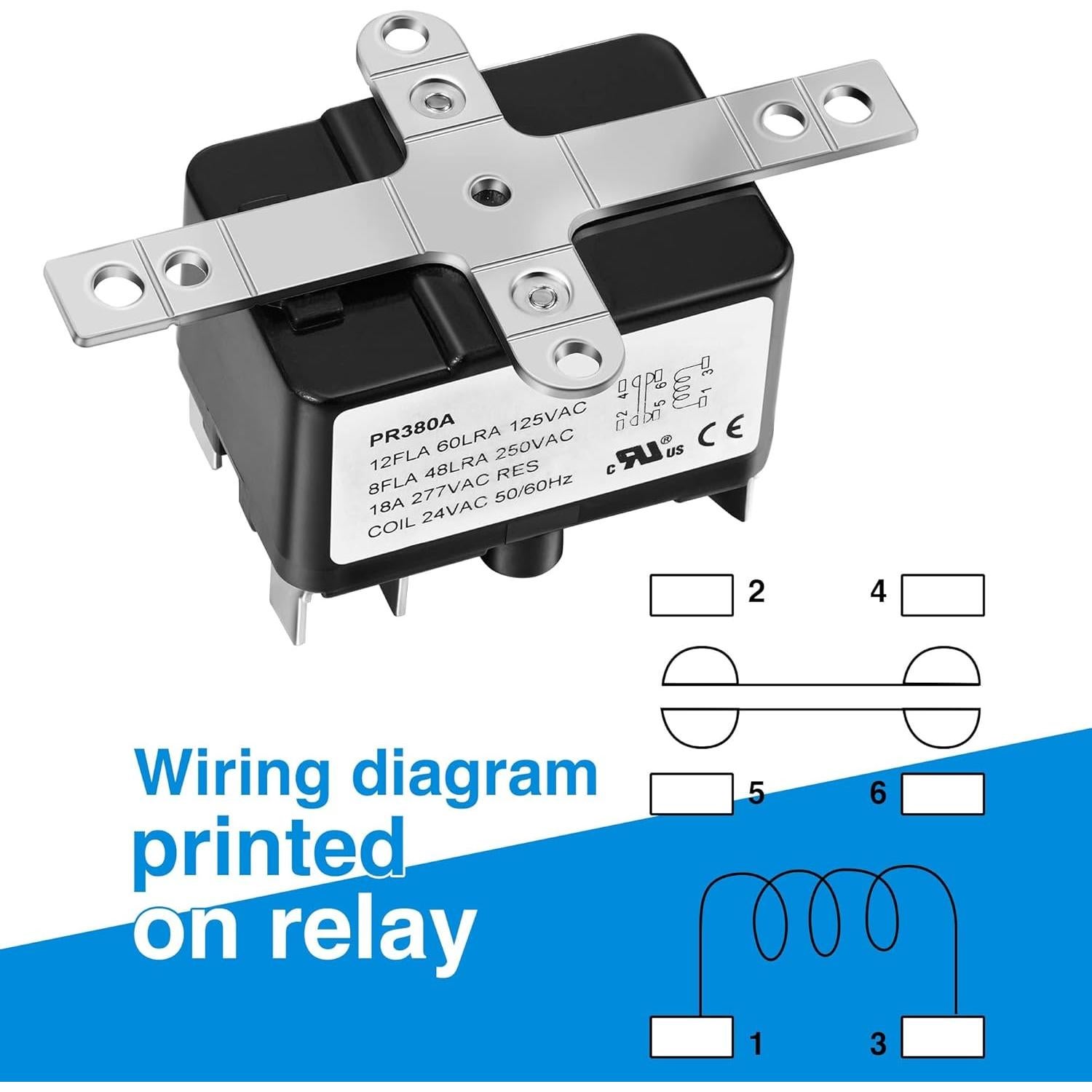 Relé de Ventilador Dreyoo 24V SPST 2 Paquete Compatible HVAC