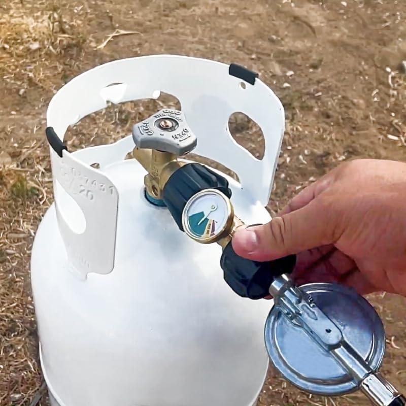 Medidor de Nivel de Tanque de Propano Flame King con Dial Brillante