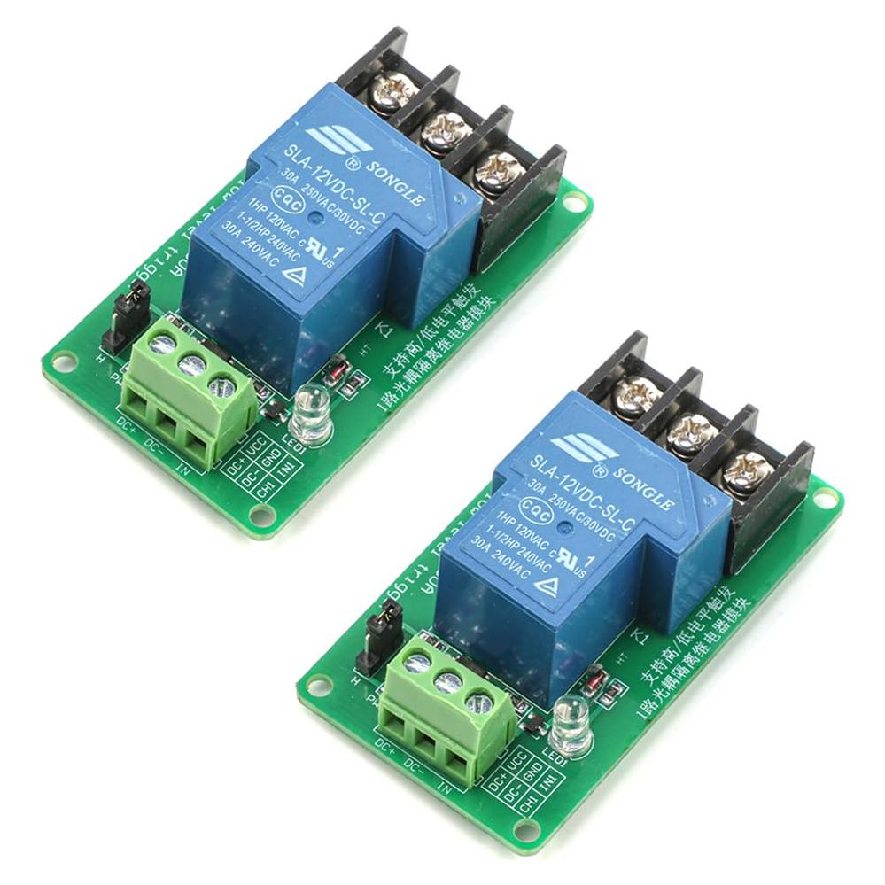 Módulo de Relé de Un Canal 12V 30A HiLetgo - Aislación Optoacoplador