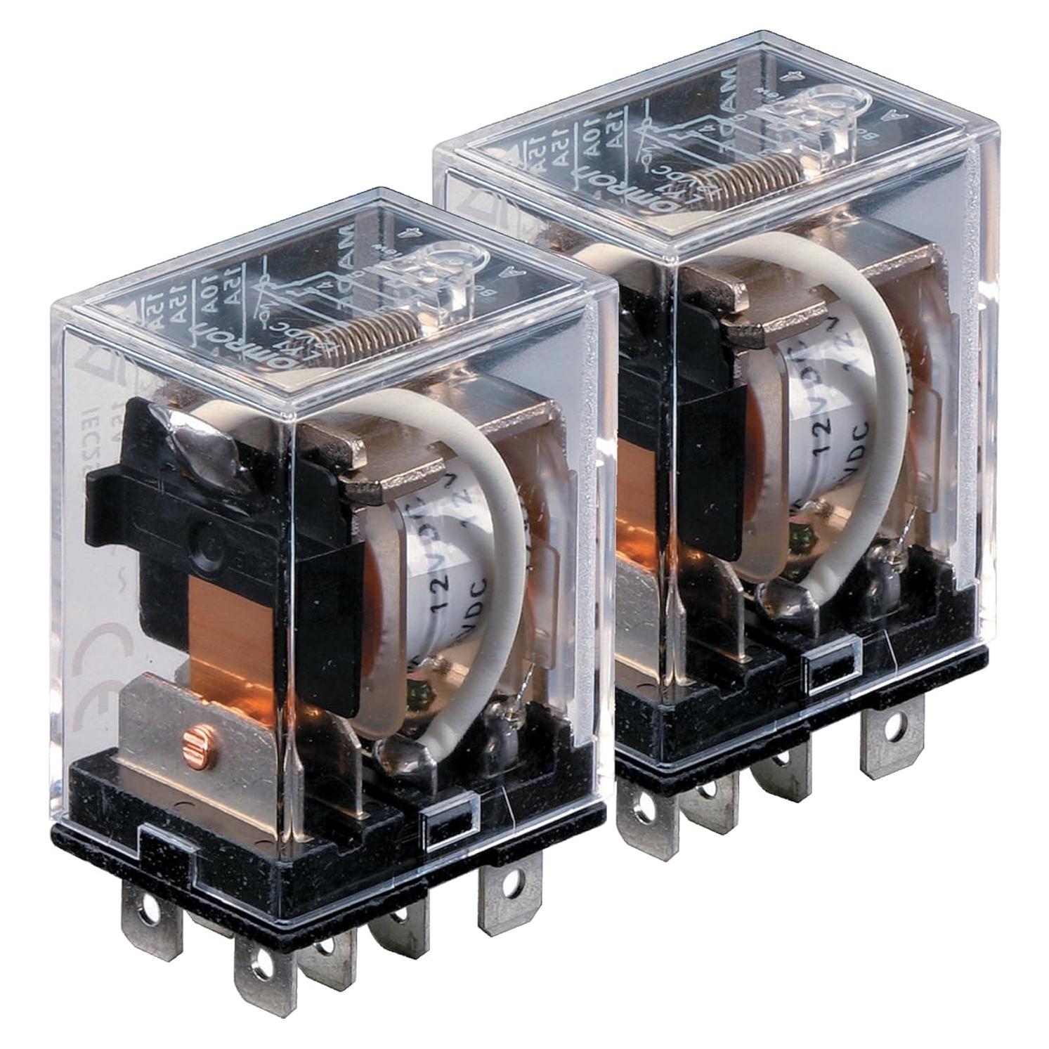 Relé DPDT Omron LY2-AC24 24VAC Paquete de 2