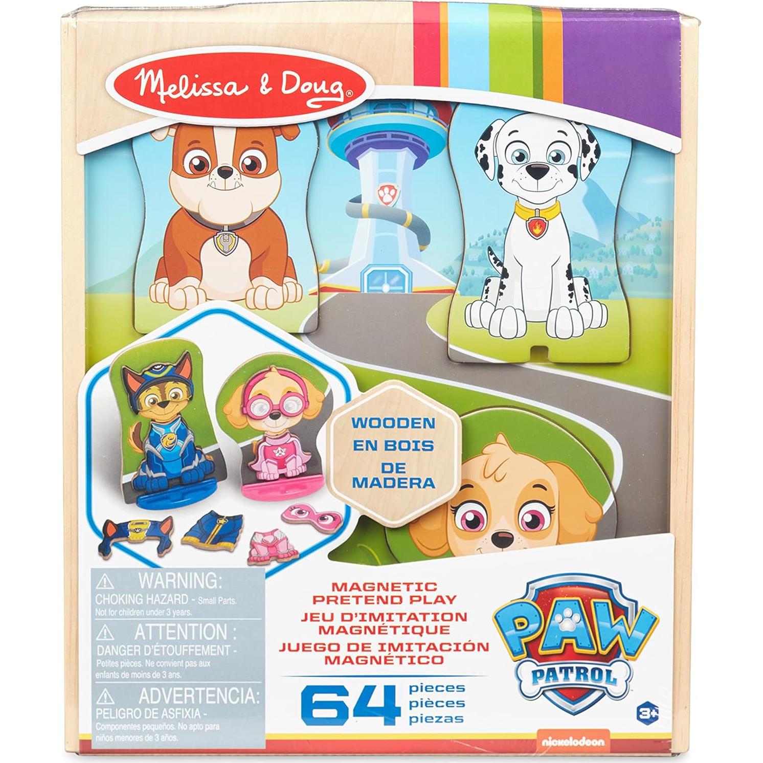 Juego Magnético de Madera PAW Patrol Melissa & Doug 64 Piezas