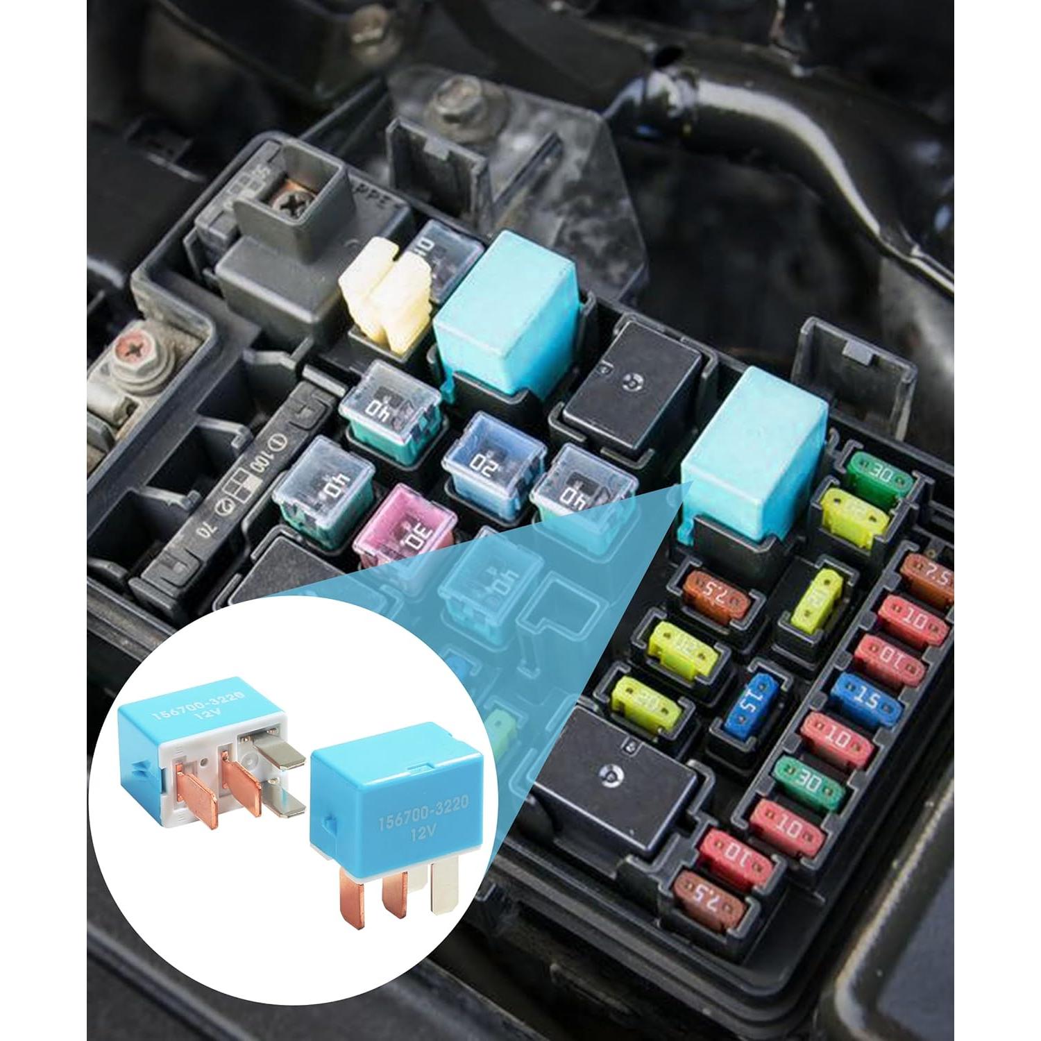 Relé de Aire Acondicionado 12V 4 Pines Qziulr - 2 Pack