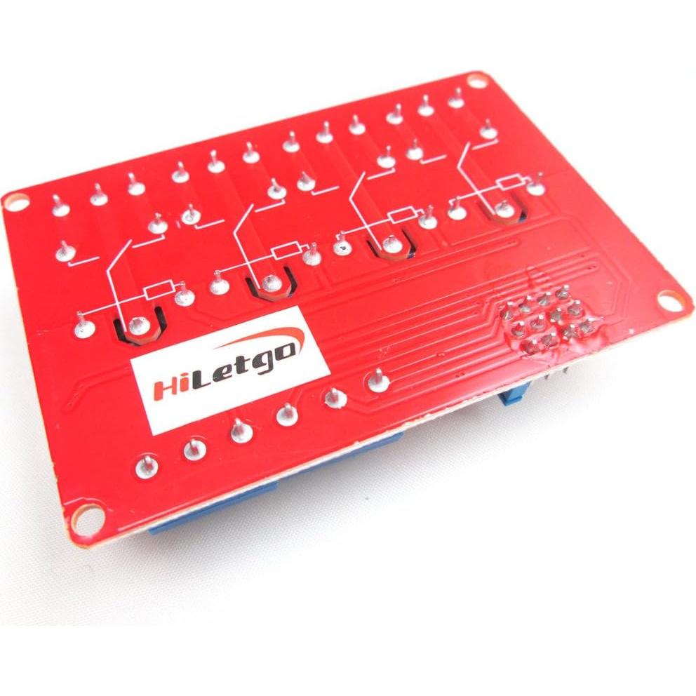 Módulo de Relé 12V 4 Canales HiLetgo con Aislamiento OPTO