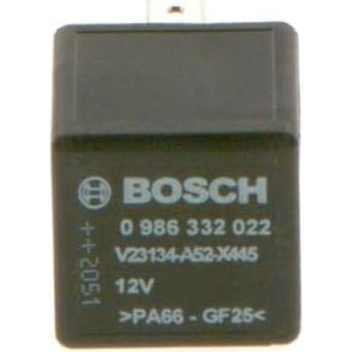 Relé Mini de Cambio Bosch 12V 60A 5 Pines Negro Individual