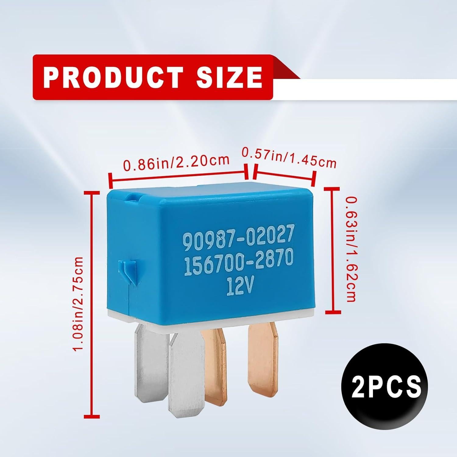 Relé 4 Pines ZOKYUYS para A/C y Accesorios Toyota Lexus (2PCS)