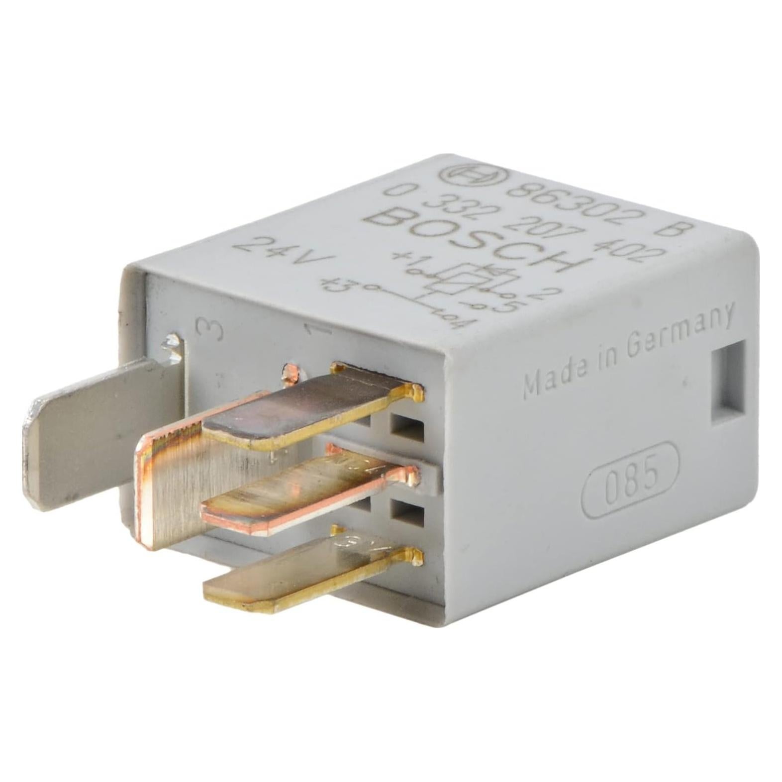 Relé Micro de Conmutación Bosch 0332207402 24V 10/15A Gris