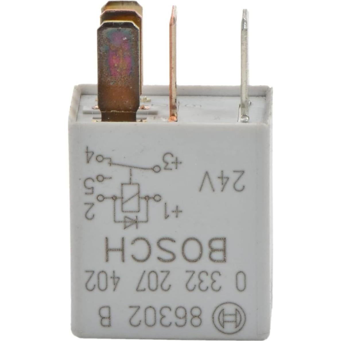 Relé Micro de Conmutación Bosch 0332207402 24V 10/15A Gris