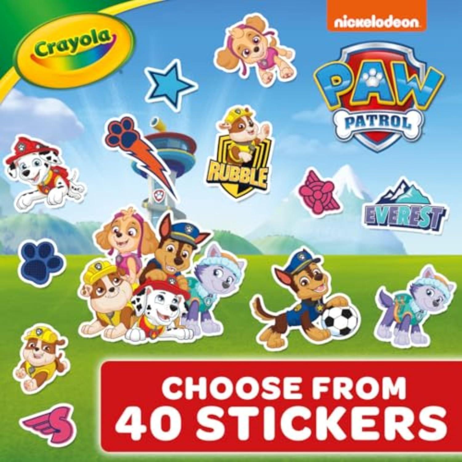 Libro para Colorear Crayola PAW Patrol 288 Páginas con Stickers