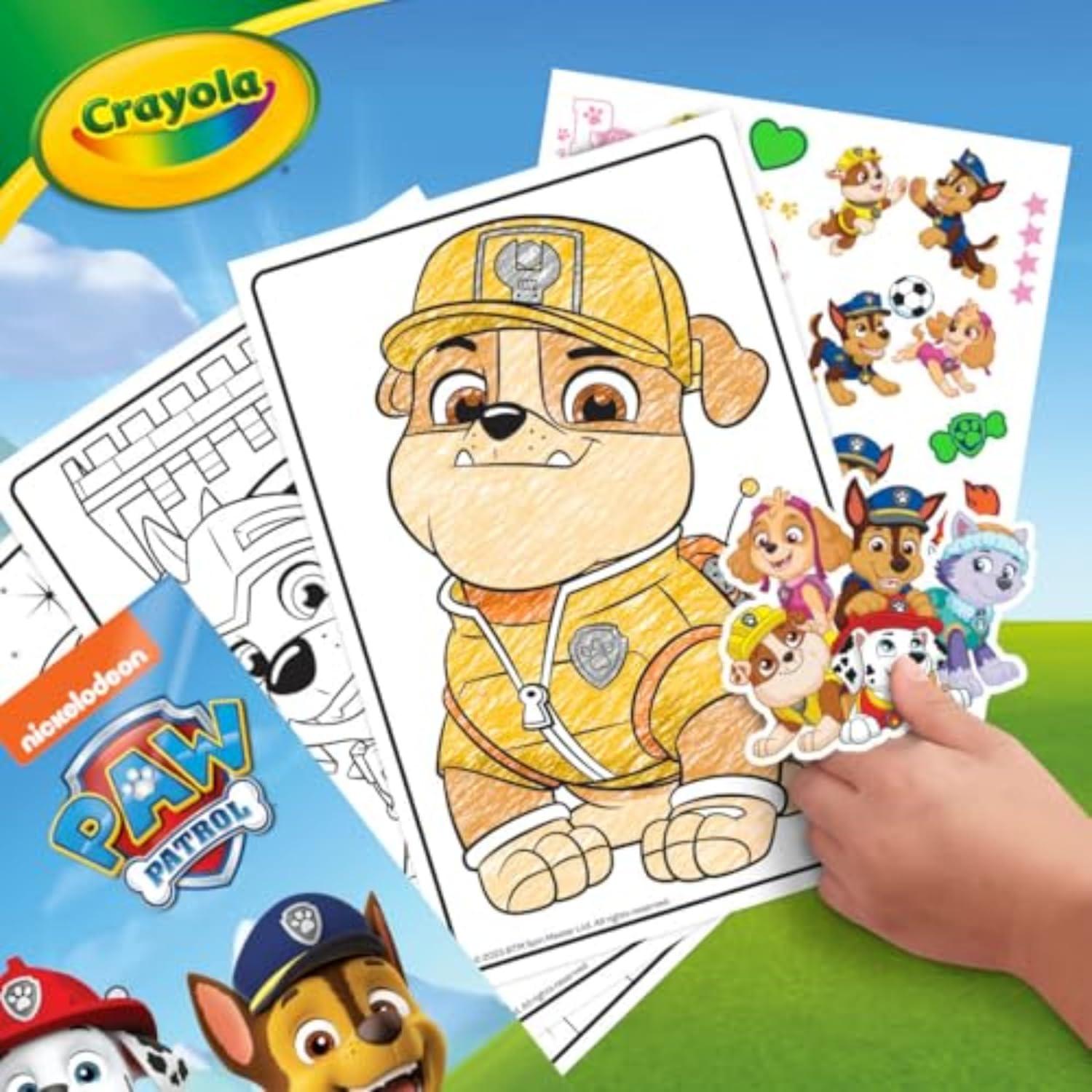 Libro para Colorear Crayola PAW Patrol 288 Páginas con Stickers