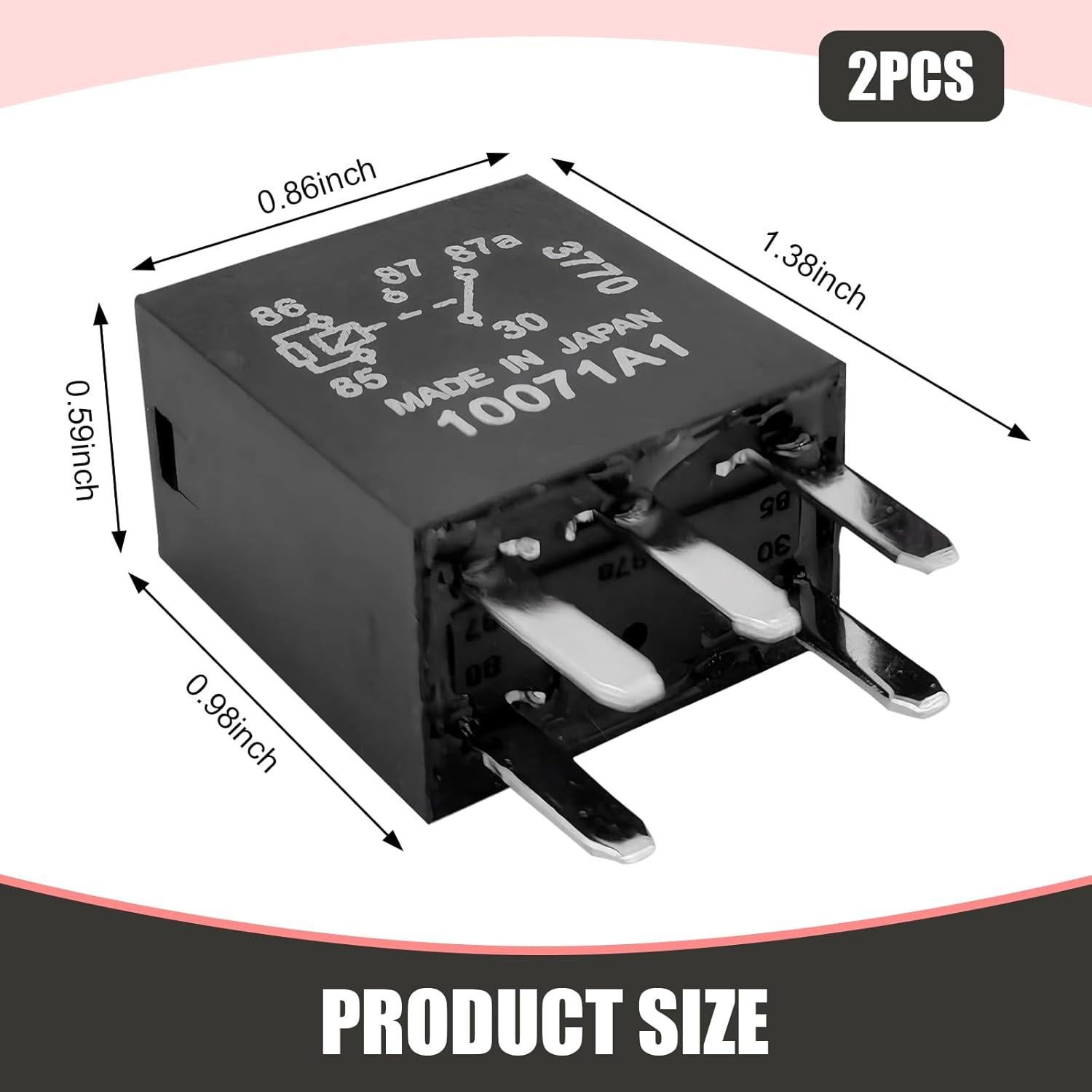 Relé 5 Pines Leechio CHIOJDQ2030BL-2PCS 12V IP67