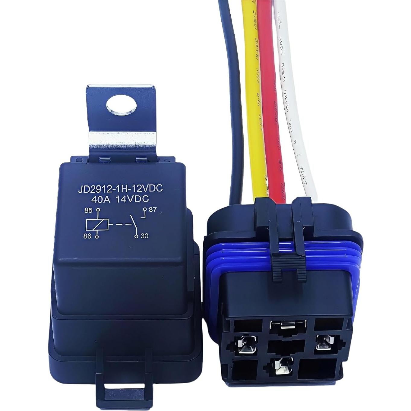 Relé Automotriz Resistente al Agua 40A 12V DC Losato - Paquete de 2