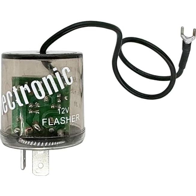 Relé Flasher LED 12VDC 20A iRhapsody con Cable a Tierra - 2 Piezas
