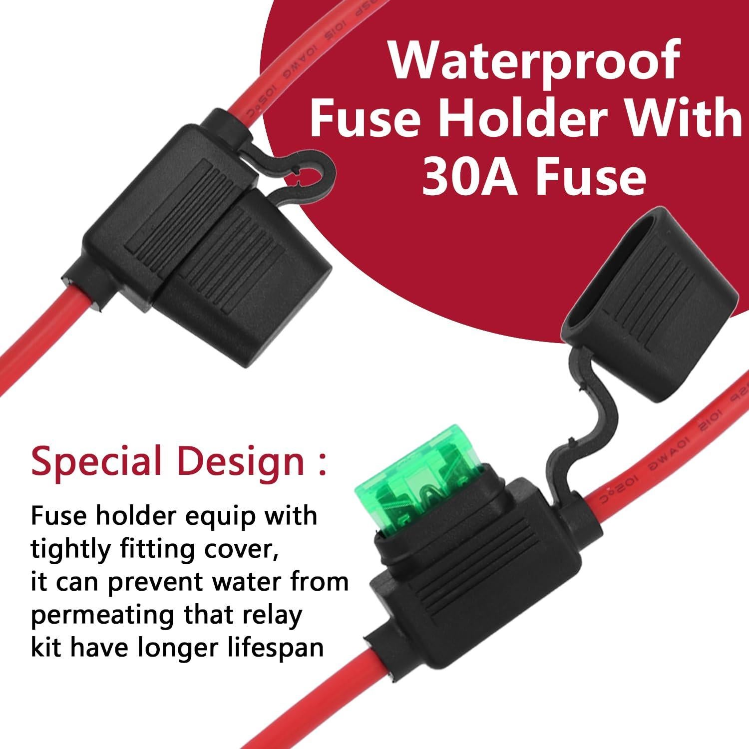 Kit Relé Bomba Combustible Eléctrica 80A Woclon 12V Impermeable