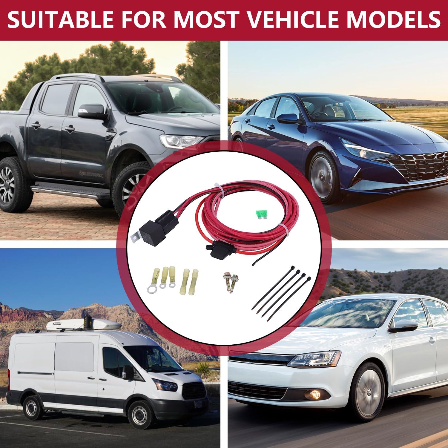 Kit Relé Bomba Combustible Eléctrica 80A Woclon 12V Impermeable