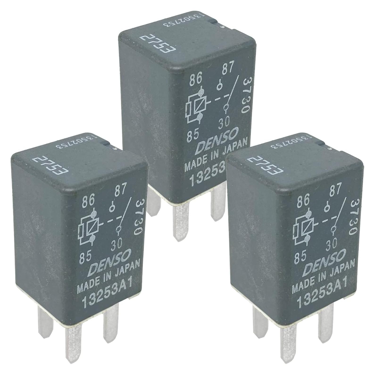 Paquete de 3 Relés Automotrices Sonzrod 13502753 20A 12VDC