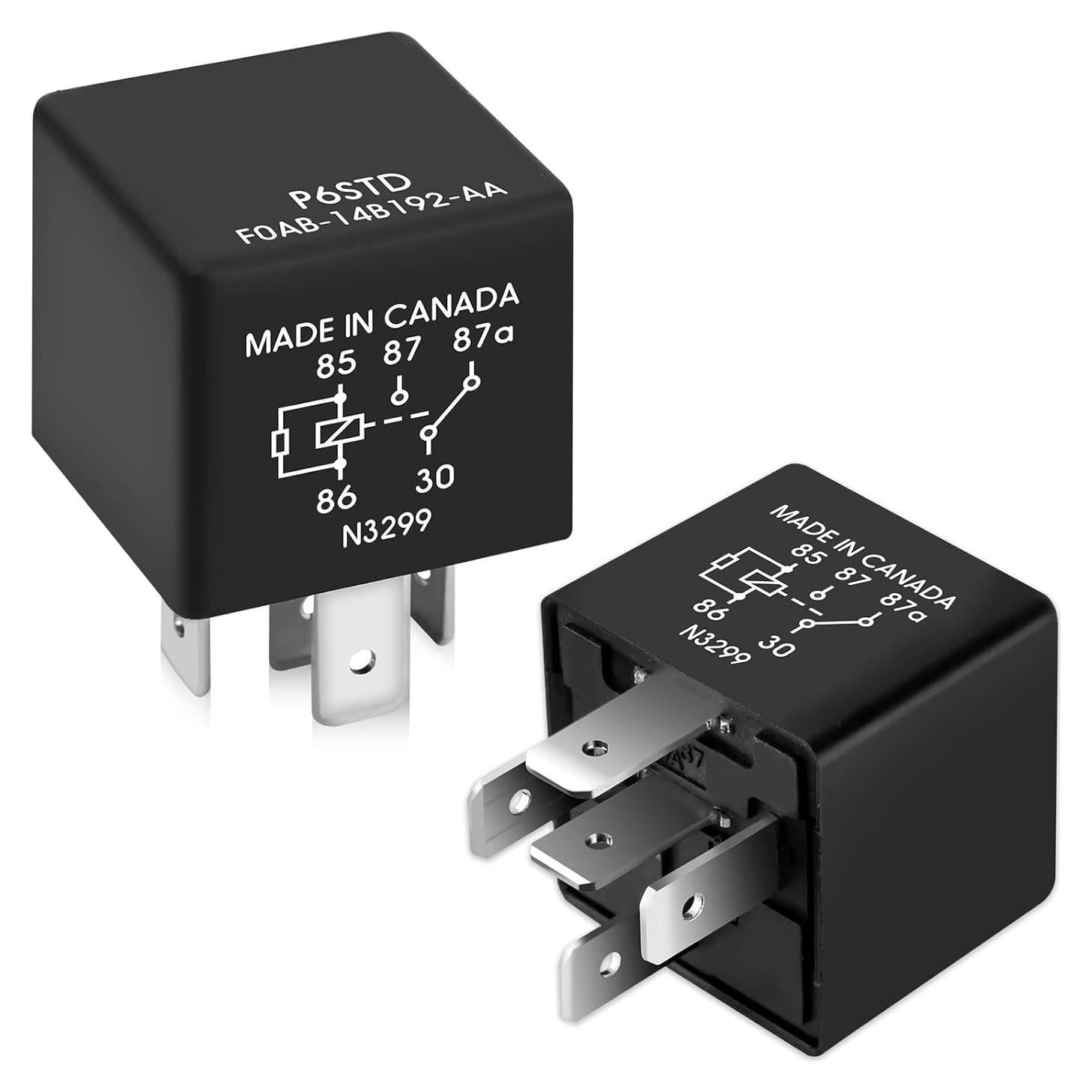 Relé Automotriz Gfdoso P6SDT FOAB-14B192-AA 12V 40A 5 Pines