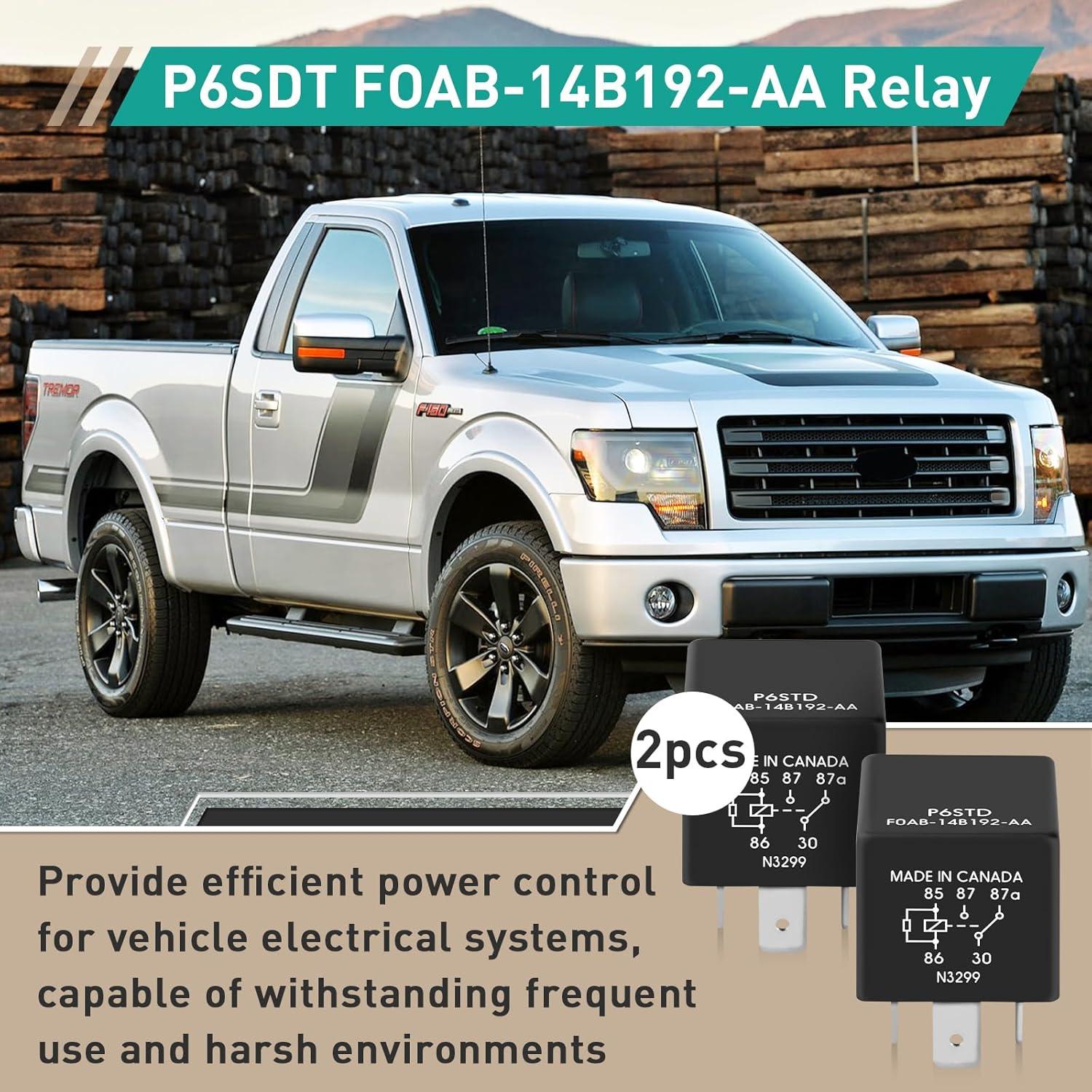Relé Automotriz Gfdoso P6SDT FOAB-14B192-AA 12V 40A 5 Pines