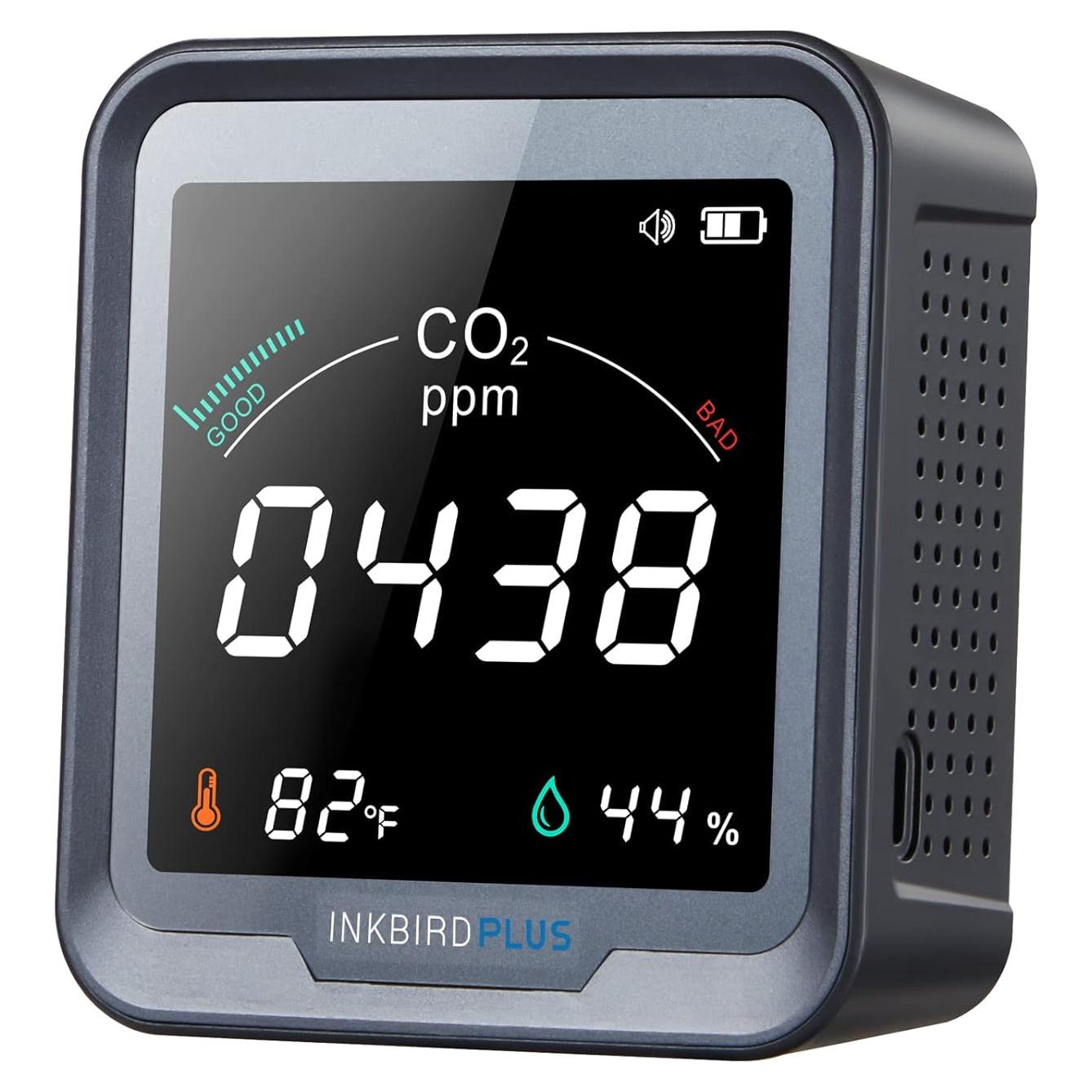 Detector de CO2 INKBIRDPLUS PTH-9C 3 en 1 Temperatura Humedad