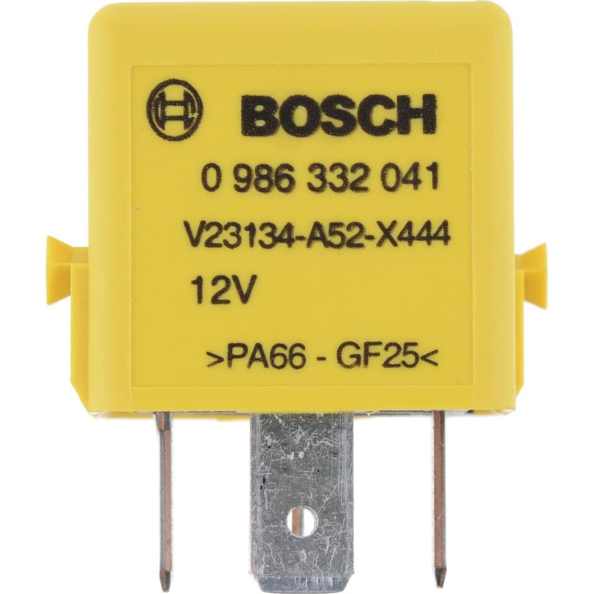 Relé Mini de Cambio Bosch 0986332041 - 5 Pines, 12V, Amarillo