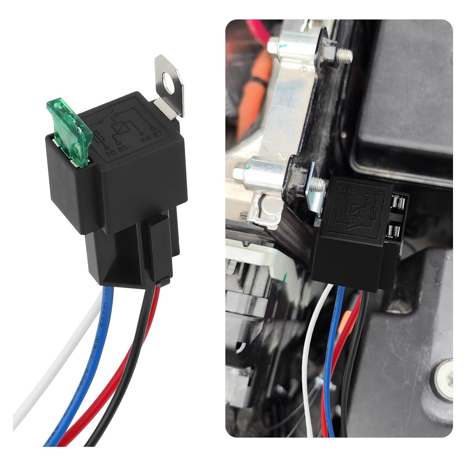 Relé de 4 Pines 12V Stacool con Fusible 30A para Automóviles