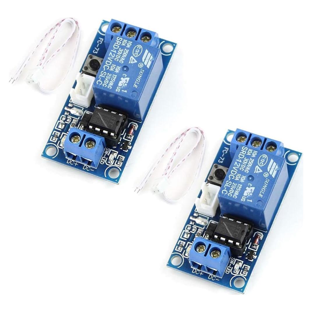Módulo de Relé Bistable HiLetgo 12V Auto-Bloqueo 2pcs
