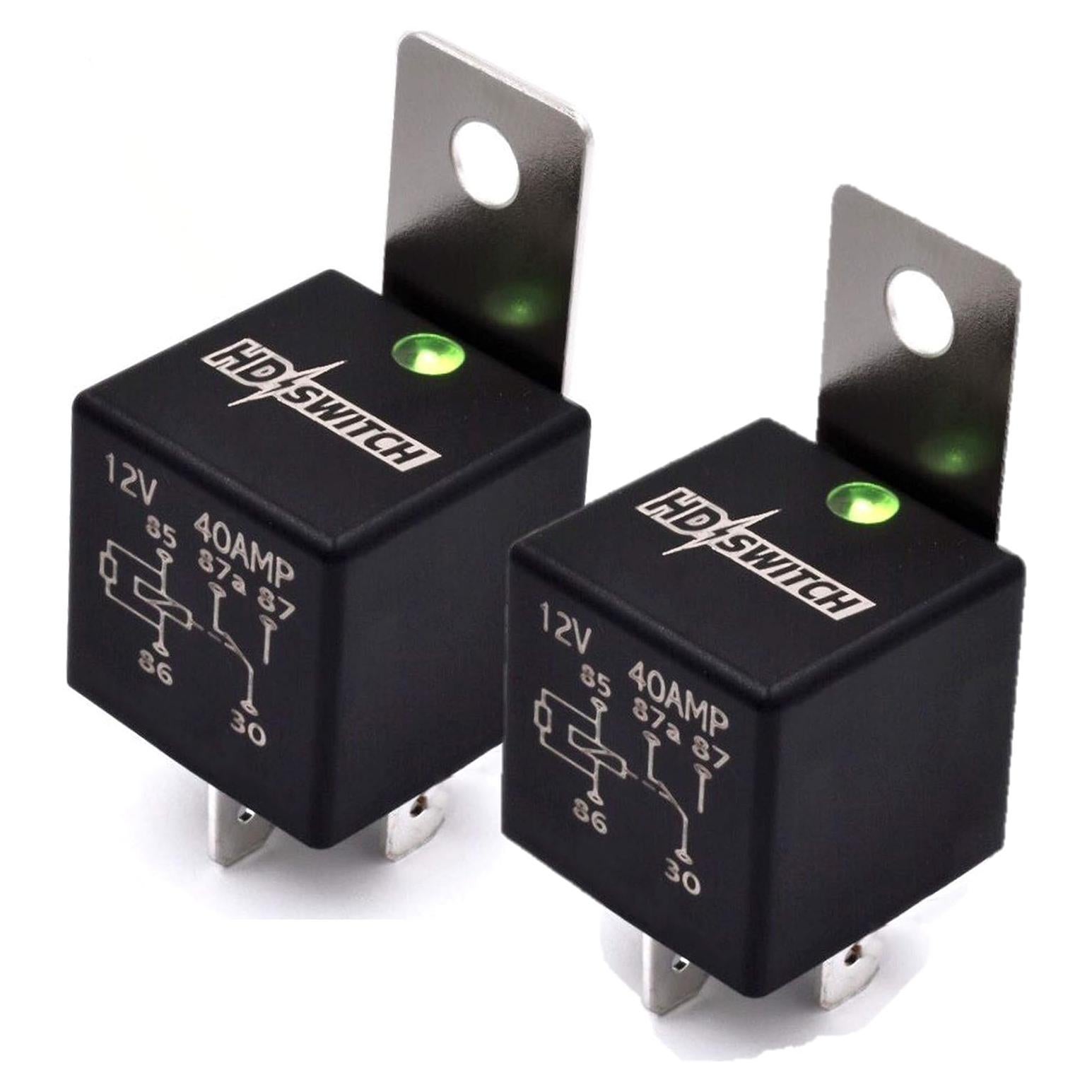 Relé HD Switch Mejorado 12V 40A con LED y Grasa Dielectrica