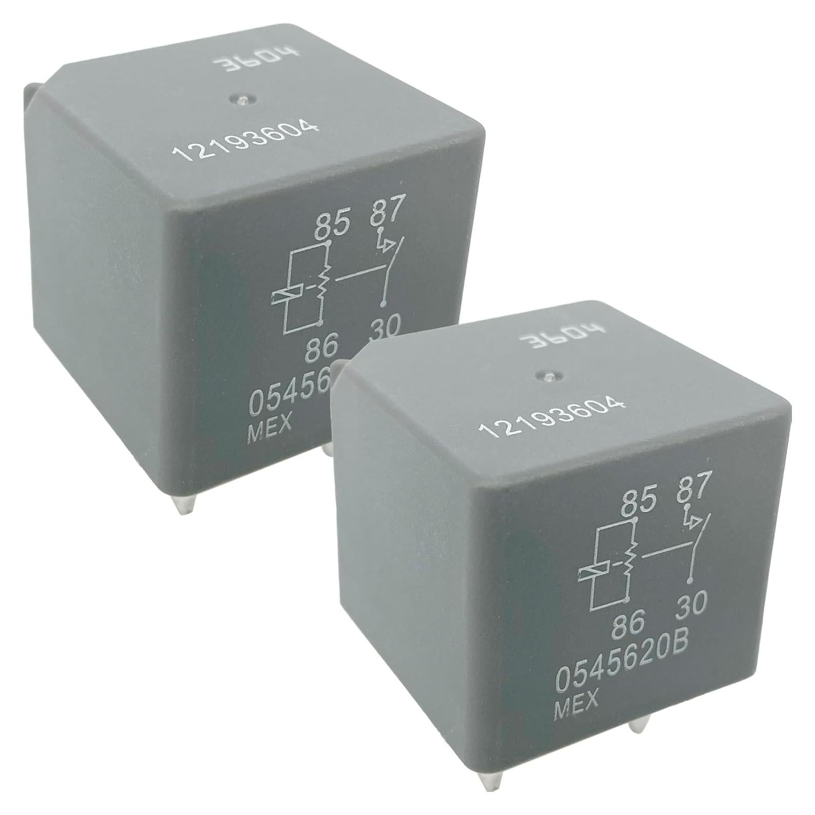 Paquete de 2 Relés Automotrices Sonzrod 30A 12VDC 4 Pines SPST