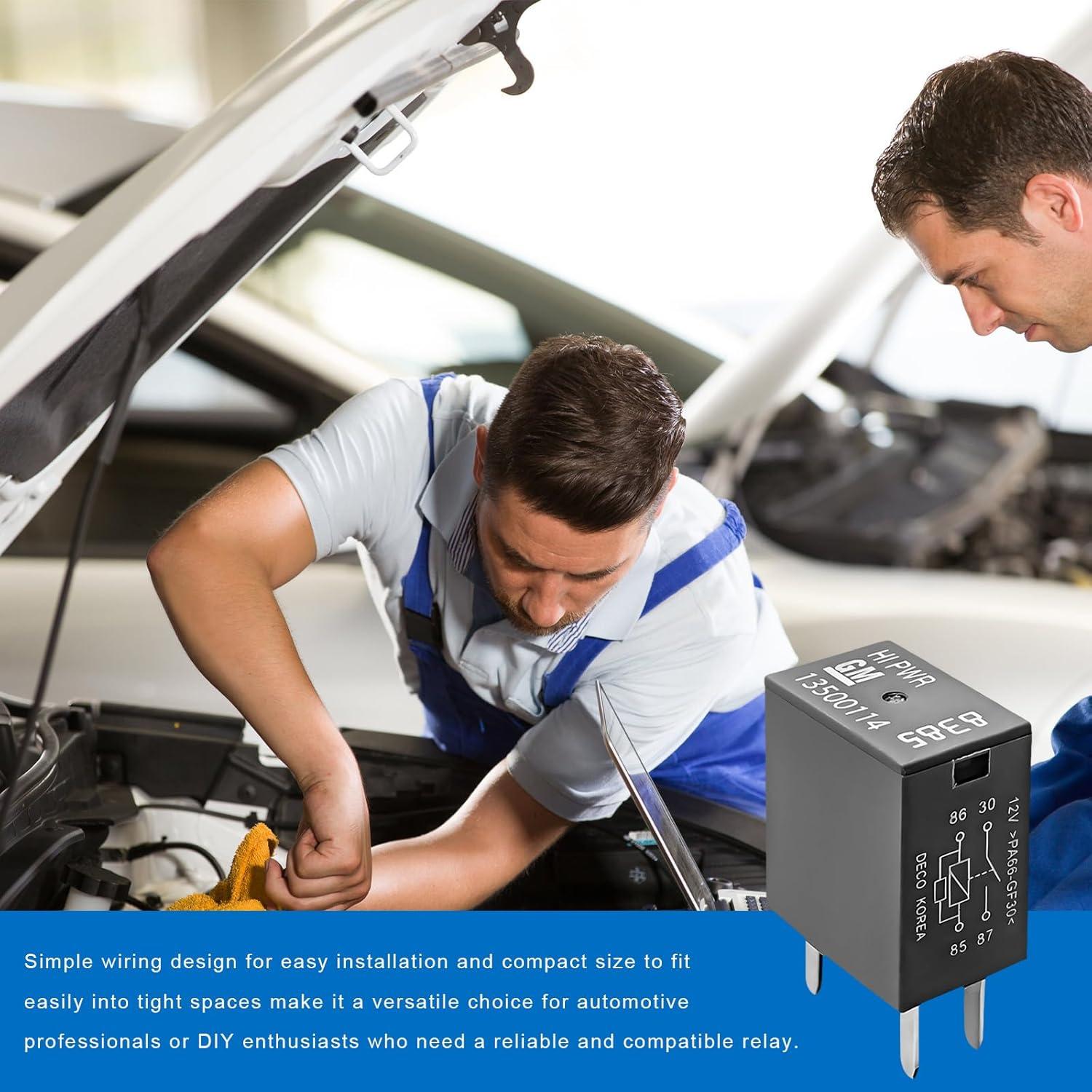 Relé de Aire Acondicionado ZNDAW 12V 40A 4 Pines - 2 PCS