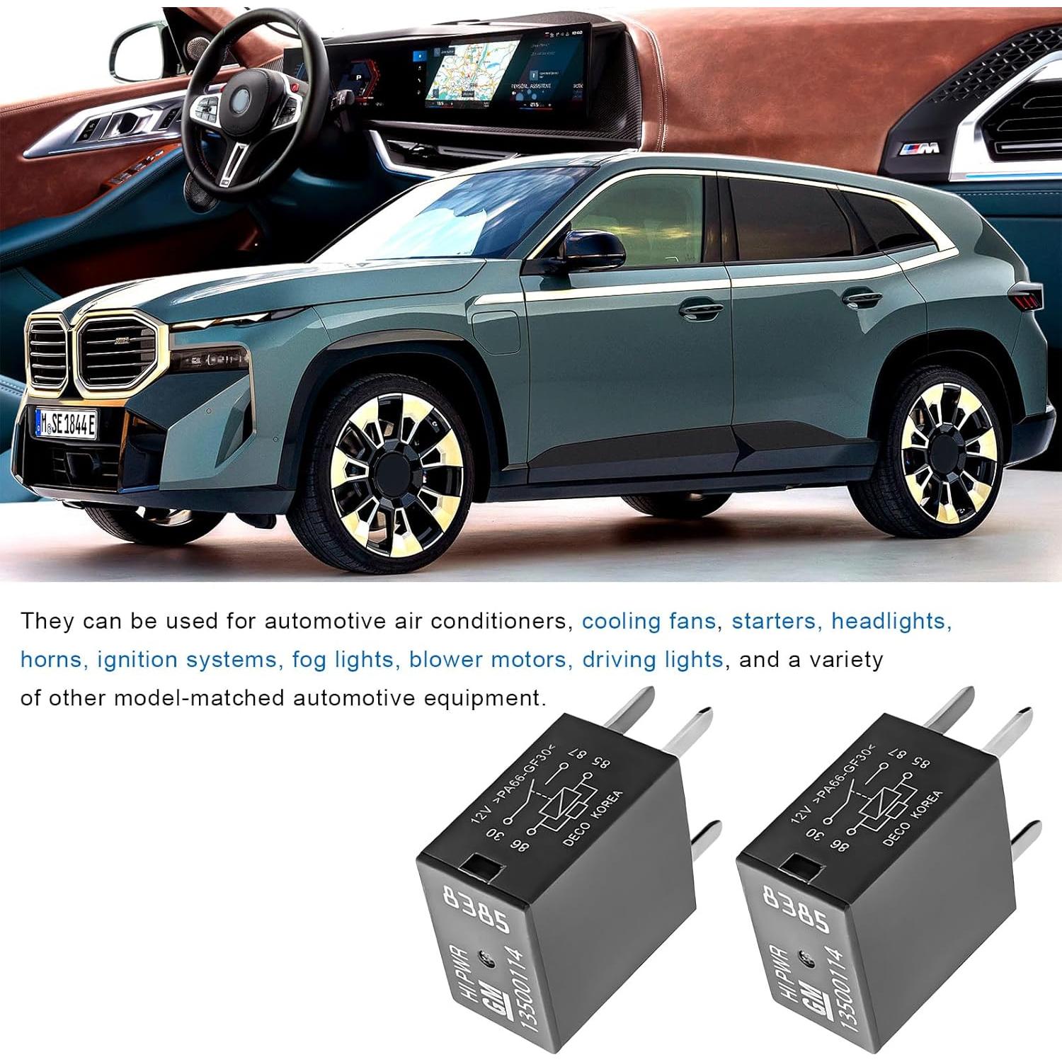 Relé de Aire Acondicionado ZNDAW 12V 40A 4 Pines - 2 PCS