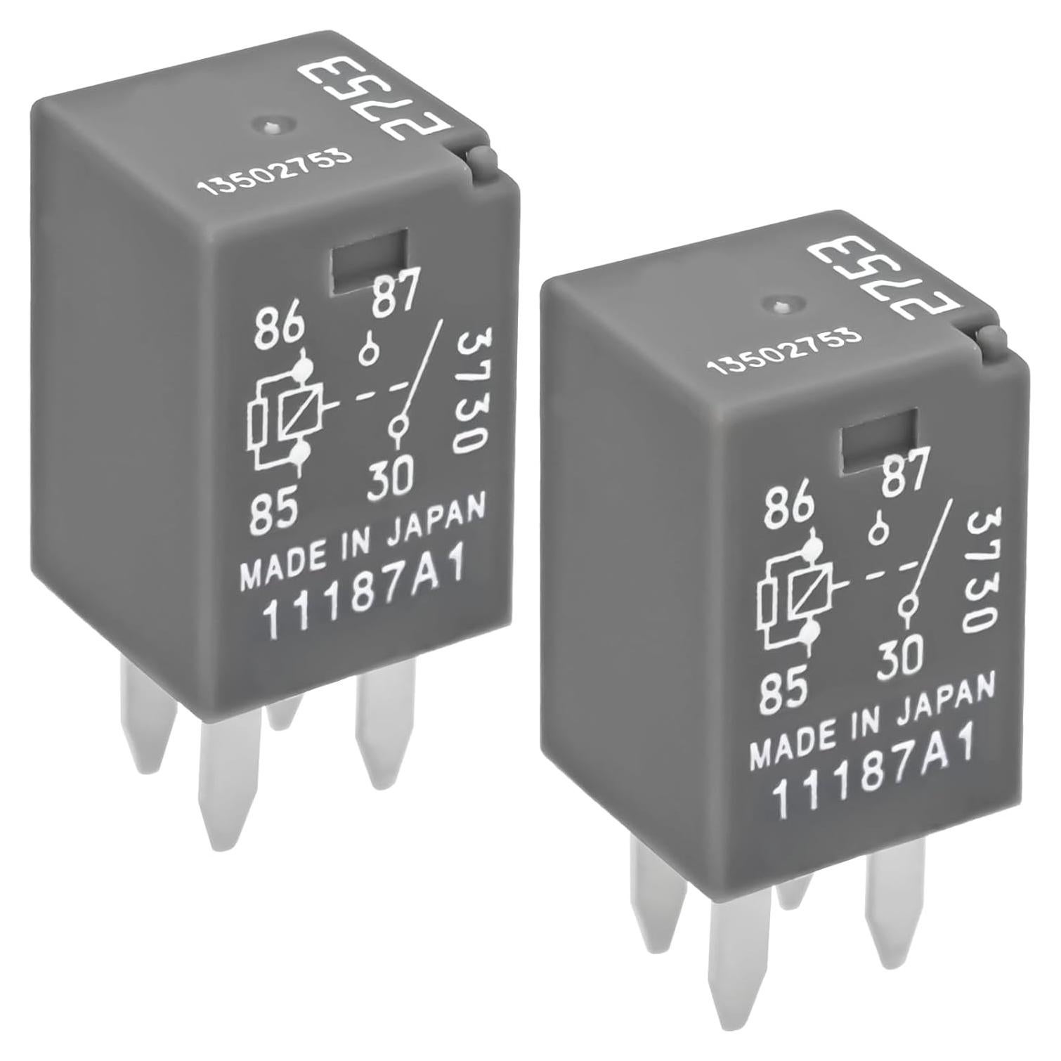 Relés Automotrices Mini Micro Casalytics 12VDC 20A Paquete de 2